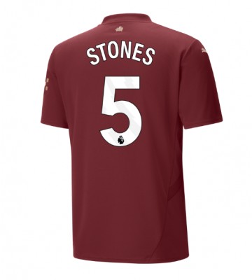 Manchester City John Stones #5 Tercera Equipación 2024-25 Manga Corta